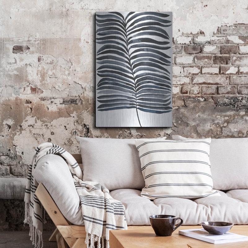 «Indigo Fronds II» par Regina Moore, H 36 po x l 24 po