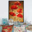 «Vintage Red Popies», peinture sur toile traditionnelle-1969797539-1969797542