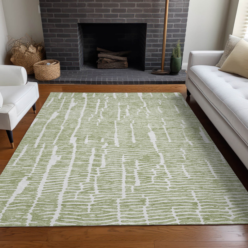 Tapis en aloès Prisco lavable à la machine de qualité supérieure, Rectangle 5 pi x 7 pi 6 po