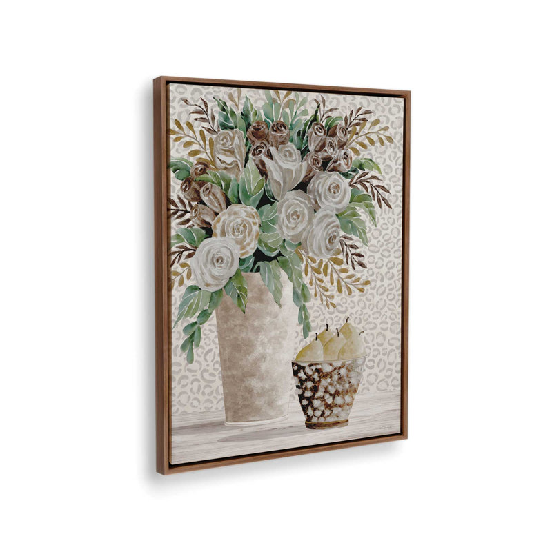 «Tranquil Beauty I» par Cindy Jacobs, reproduction d'art, L 18 po x H 24 po, Brun, Toile avec cadre