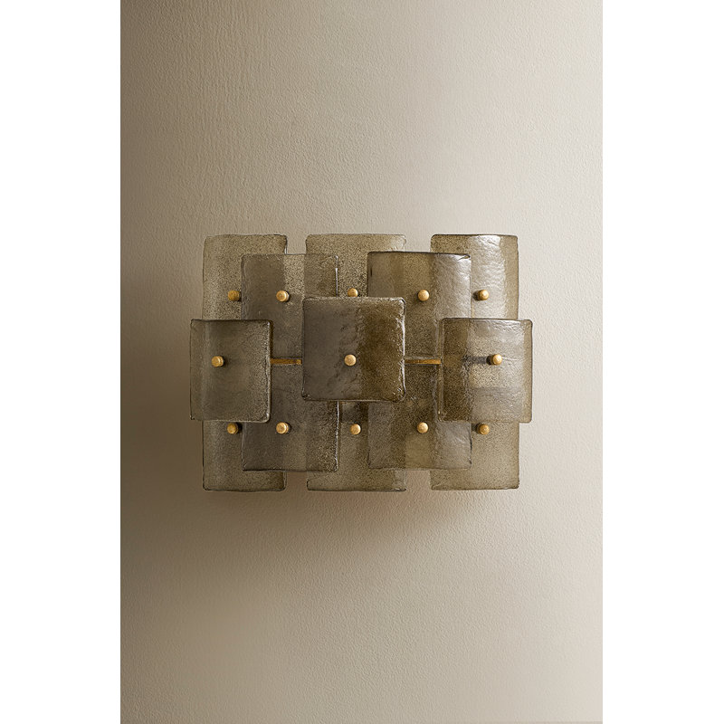 Jacik Wall Sconce, Patina Gold Leaf