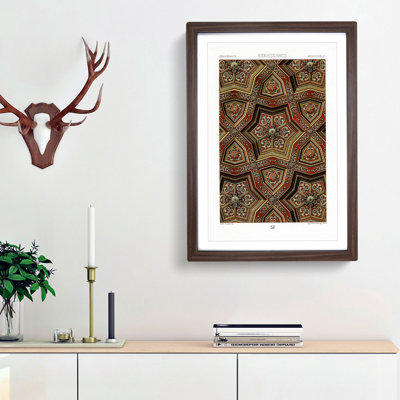 A Renaissance Pattern by Albert Racinet - Framed Print