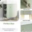 Meuble-lavabo 21,6 po avec lavabo en céramique et meuble de rangement à gauche, meuble-lavabo-120994617