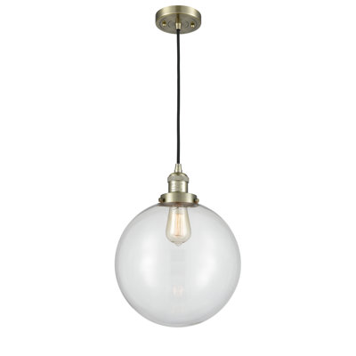 Luminaire sphère suspendu 1 lumières simple Lorene