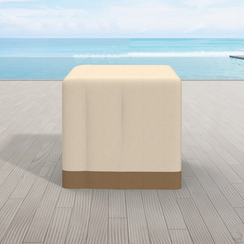 Housse pour table de patio résistante à l'eau, Beige, H 28 po x l 65 po x P 86 po