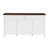 Sideboard Buffet Cabinet 58", Antique White Storage Cabinet with Adjustable Shelves & Barn Doors, Multi-Functional Kitchen Coffee Bar Table for Dining Room Living Room Entryway, White