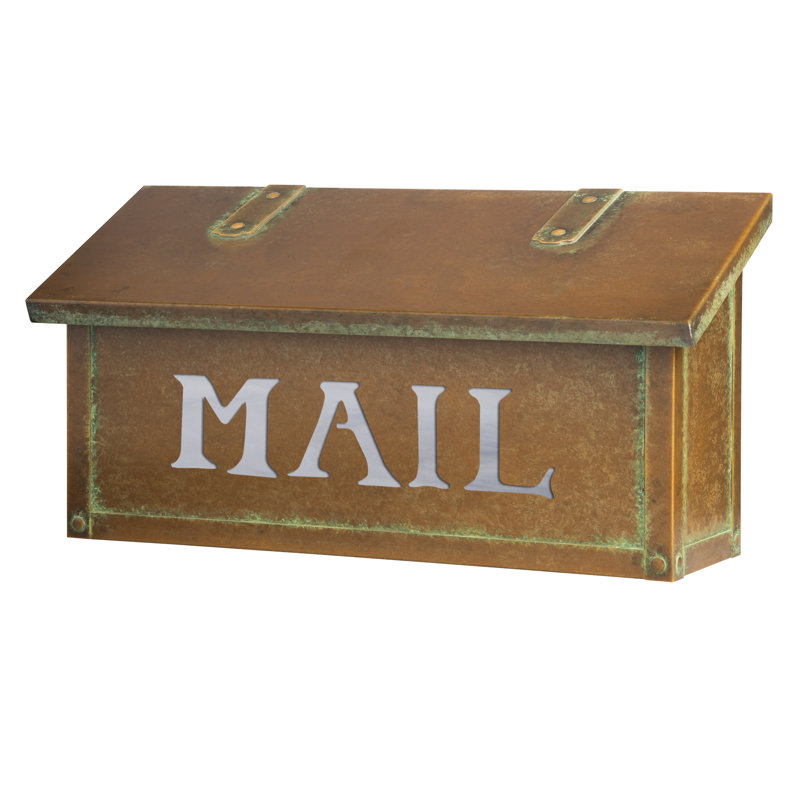 Boîte aux lettres murale classic, Vieux sou, Blanc vaporeux