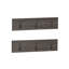 RiverRidge Afton 3-Hook Wall Mount Entryway Organizer Coat Rack Hanger - Weathered Woodgrain and Dark Brown Hooks - 2pc