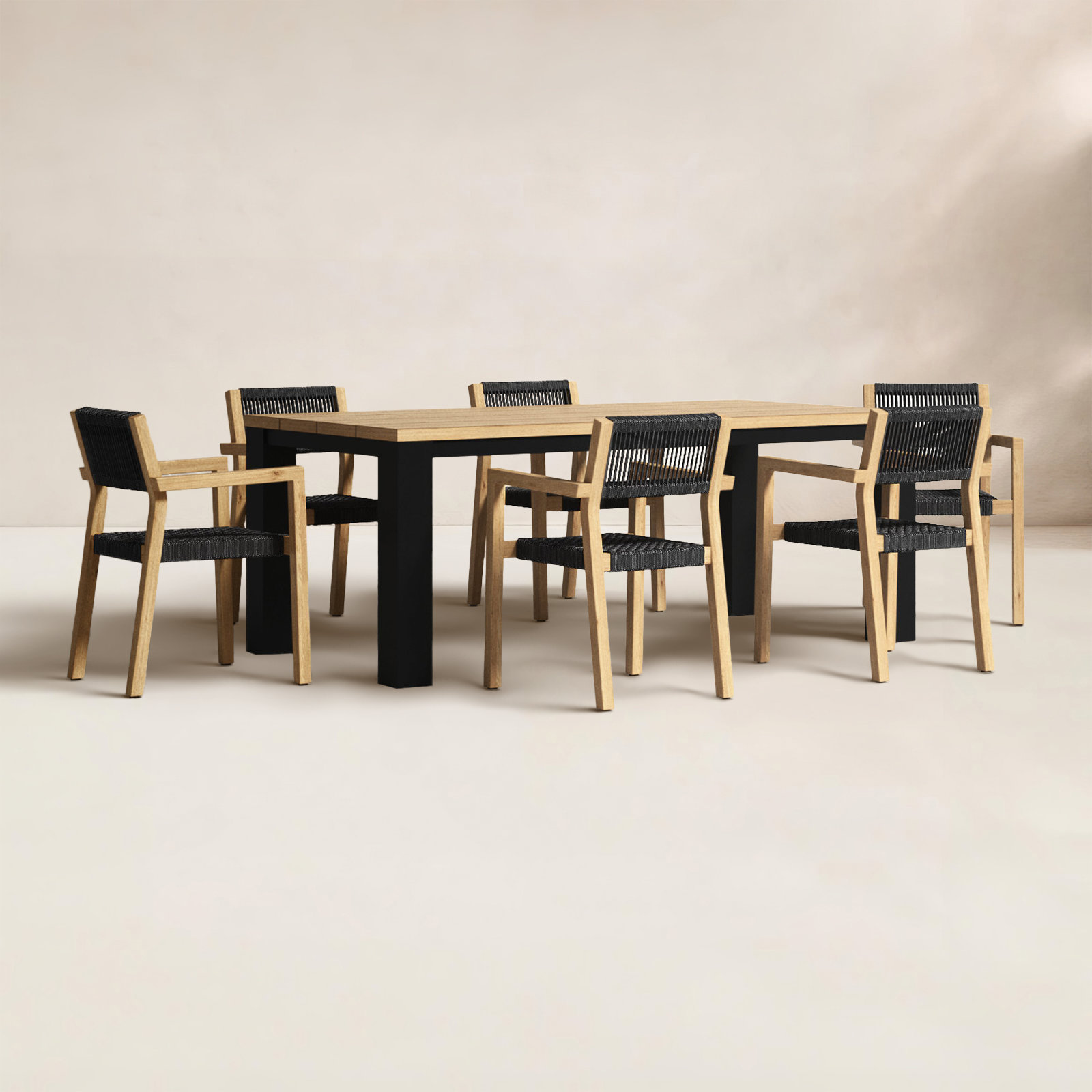 Morones 79" Patio Dining Set
