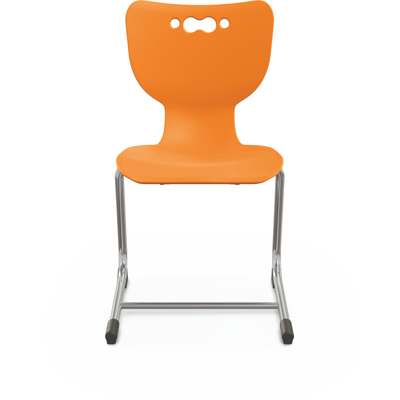 Chaise de classe en porte-à-faux Hierarchie, Orange, Chaise 18 po