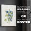 Bouquet de bleu I - Impression sur toile seulement - NON-CADRE-1779086127
