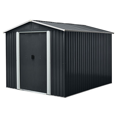 8Ft X 10Ft Outdoor Storage Shed With Meatl Foundation