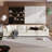 U-style Upholstered Modular Sofa with  with Storage Space, USB Charge Ports,Wireless Charging-107117355
