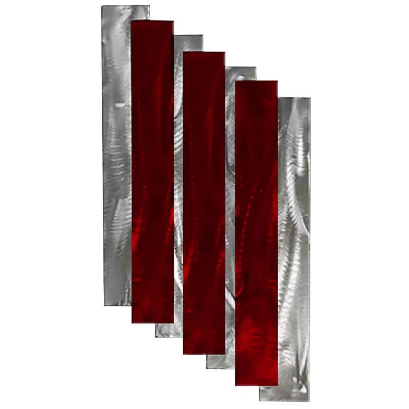 Stairs Metal Decor, Candy Red