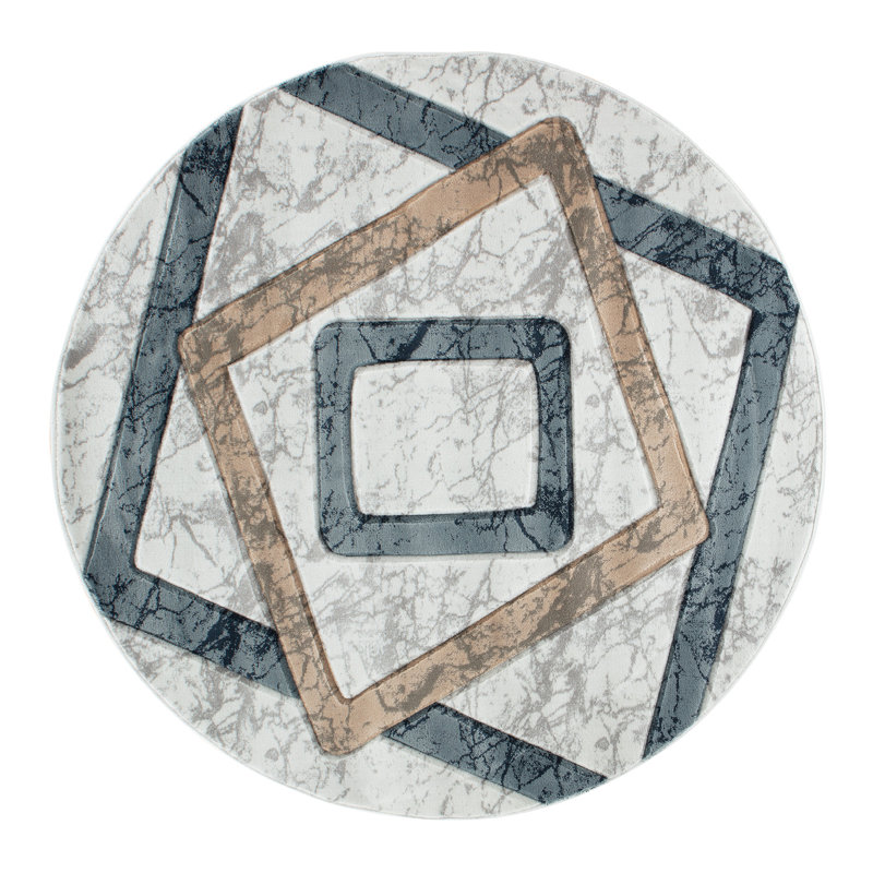 Adonia Abstract Indoor Rug, Round 8'1"