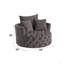 Fauteuil d'appoint pivotant Habak-858430207