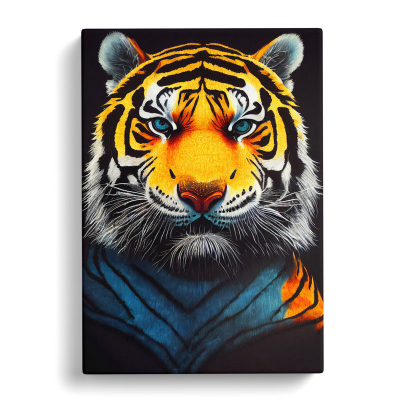 Majestic Tiger - Wrapped Canvas, 60cm H x 40cm W x 3cm D