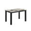 Table de salle à manger en faux marbre avec plateau rectangulaire