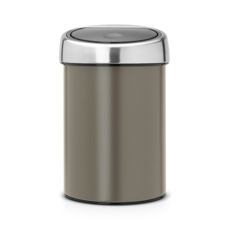 Brabantia 3 Litre Touch Bin, Platinium
