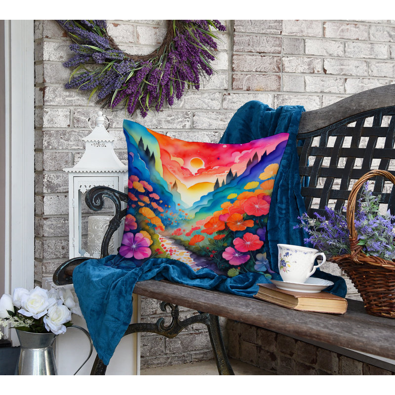 Coussin décoratif intérieur / extérieur Polyester, 18 po x 18 po
