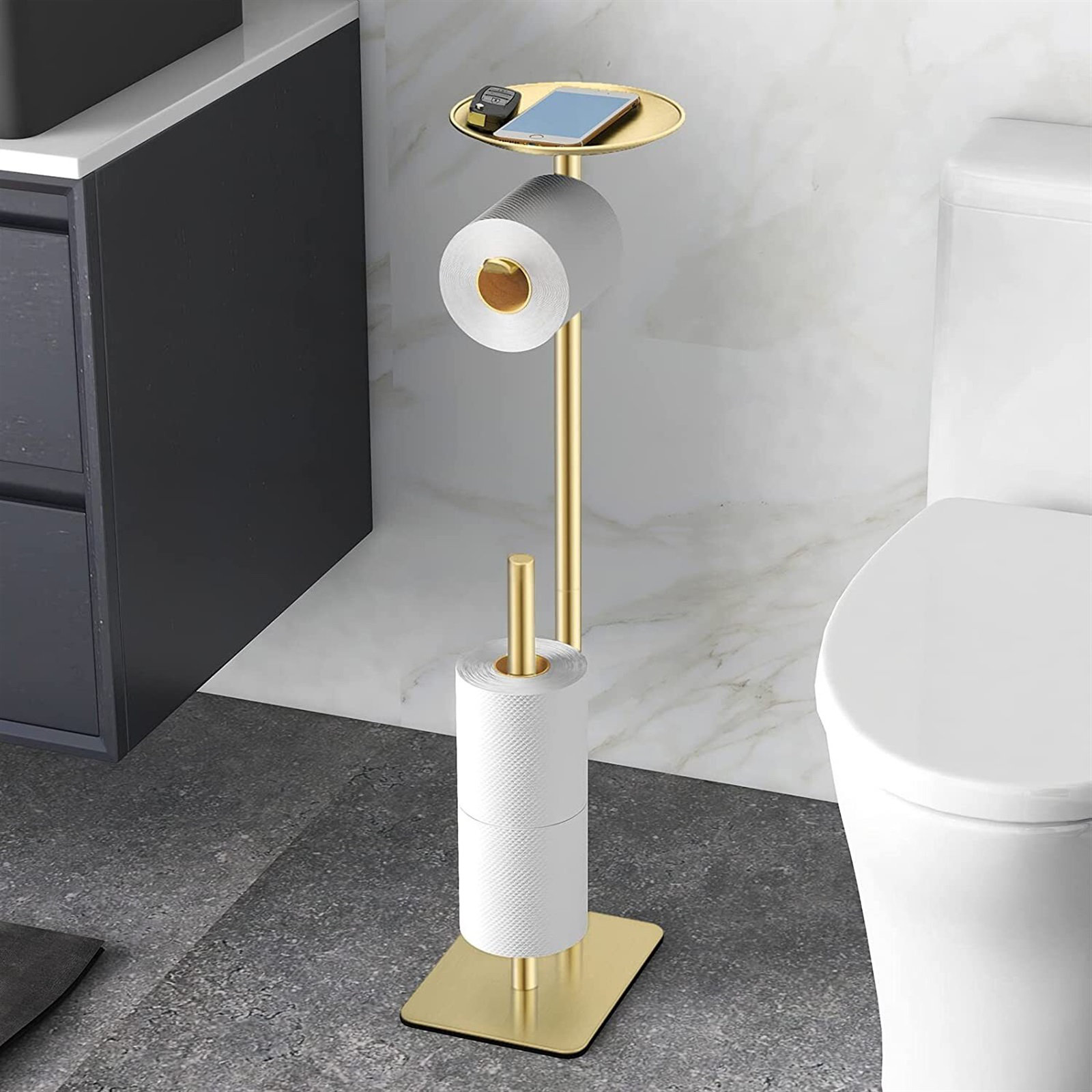 LUXESIT Freestanding Toilet Paper Holder