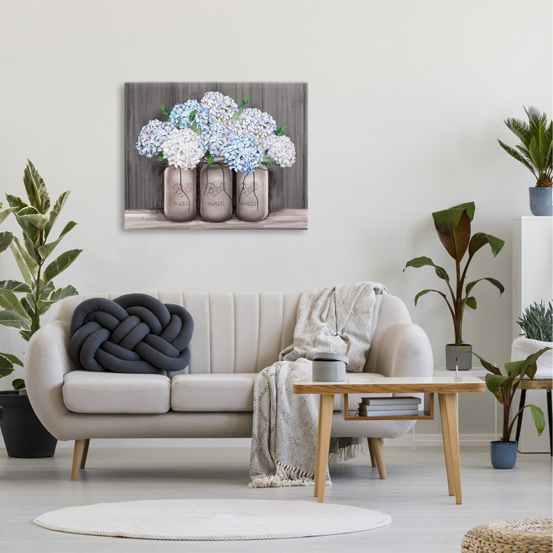 Pot à fleurs Mason rustic Farmhouse par Ziwei Li, Toile tendue, H 30 po x l 40 po x P 1,5 po