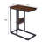 C End Table With USB And Built-In Outlets Sofa Table with Charging Station for Living Room-641368187