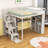 Full Wood Loft Bed with LED Light, Wardrobe, Desk and Shelves-803855258