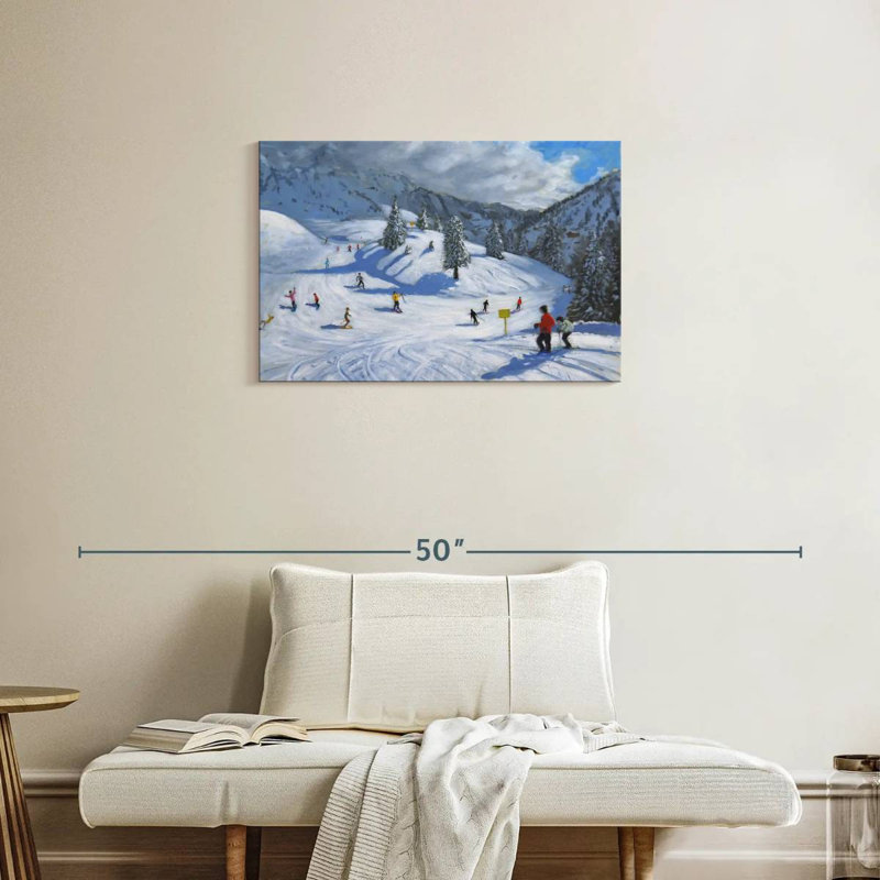 Sireci Skiing Kitzbuhel, 20" H x 30" W