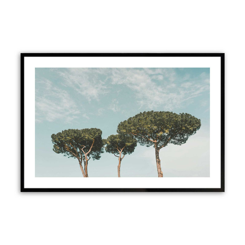 Grand imprimé tranquillité, H 25 po x l 37 po x P 1,25 po, Cadre photo noir satiné