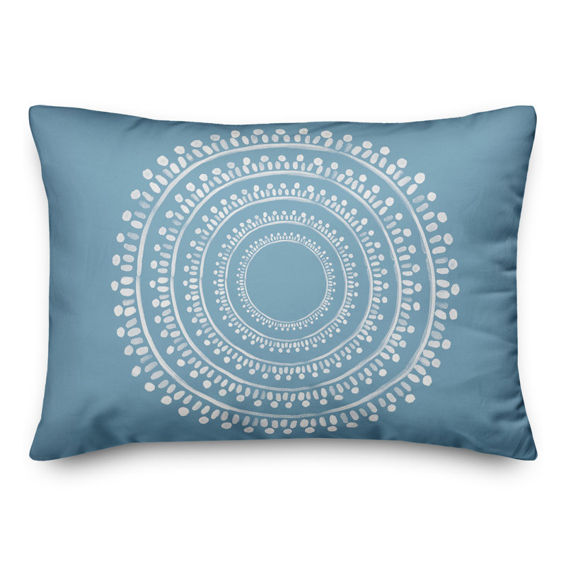 Geometric Throw Pillow, Blue