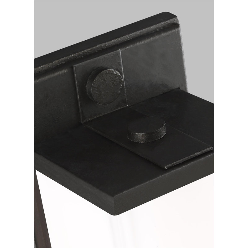 Logan 2 - Light Flush Mounted Sconce, Aged Iron, 16.5" H x 4" W x 8.3" D