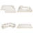 Convertible Folding L-Shaped Boneless Sectional Sofa Bed, Cloud Corduroy Fabric Sleeper with Memory Foam Mattress, 6 Configurations for Living Room, No Assembly Required-904081055