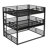 Metal Triple Bunk Bed with Safety Guardrails, Heavy-Duty Noise-Reduced Frame, Space-Saving Bunk Bed for Families-274781416-274796420