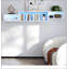 Meuble télé flottant mural 65,35 po avec 20 couleurs DEL et station de charge-1362949668