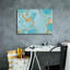  «Turquoise Stream 1» par Annie Warren, art mural sur toile, 26 po x 18 po