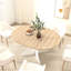 Table de salle à manger ovale pour salle à manger, extensible 59 po x 43 po avec rallonge amovible, couleur blanche,