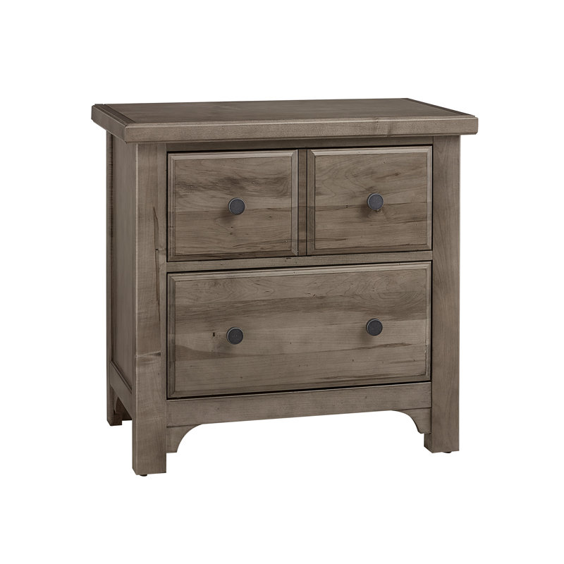Dragomir 27.5'' W Nightstand, Gray Oak
