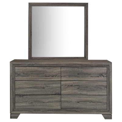 Commode 6 tiroirs avec miroir Nouva