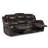 Matherne 87.5" Traditional Manual Faux Leather Reclining Sofa with Durable Metal Reinforced Seats, Tab Pull Motion-1423097744