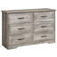119.9 cm W Chest of 6 Drawers