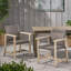 Élégantes chaises de salle à manger Hampton en bois et osier, ensemble de 2, en bois d'acacia durable avec tressage en osier artisanal pour une utilisation intérieure et extérieure