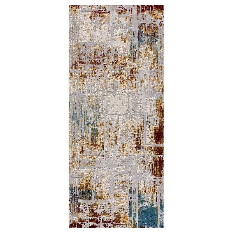 Travon Abstract Indoor Rug, Rectangle 2' x 8'