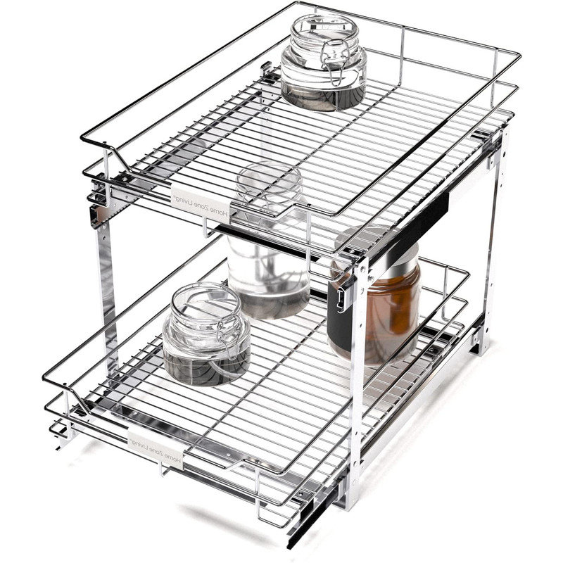 Rebrilliant Pull Out Kitchen Organizer with Two Tiers of