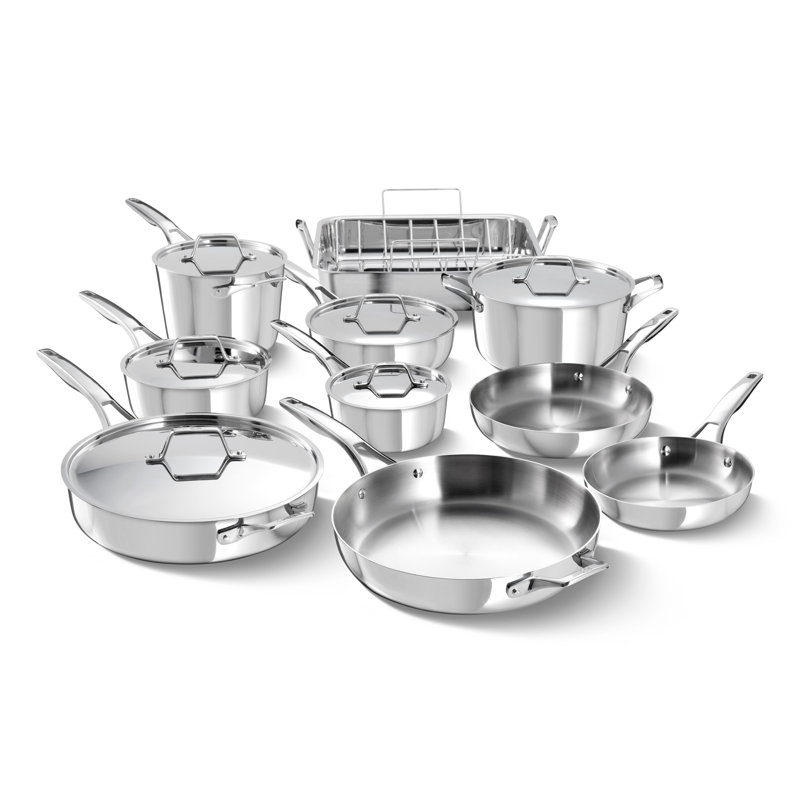 Calphalon Premier Stainless Steel 16-Piece Cookware Set