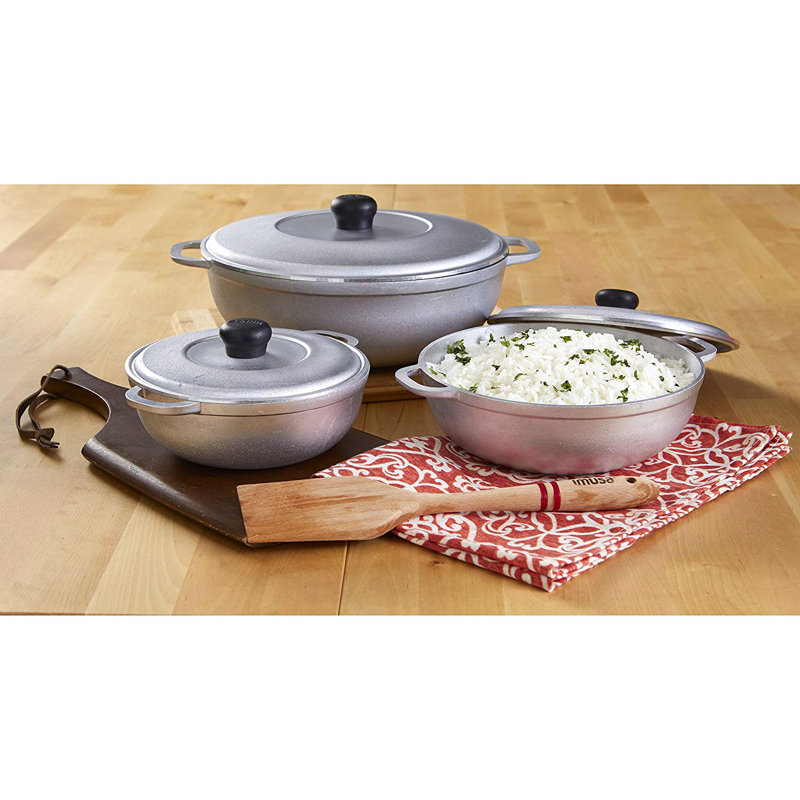 Cocotte ronde antiadhésive en aluminium IMUSA