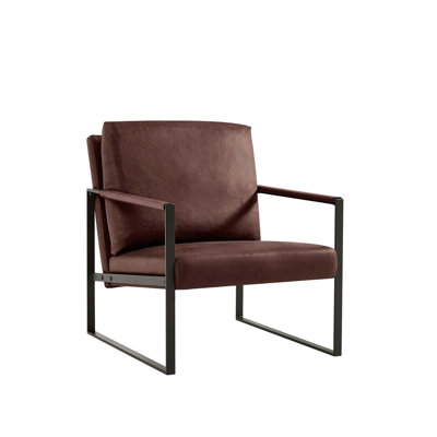 Accent Arm Chair,Living room chair,Reading chair with metal frame by 17 Stories
