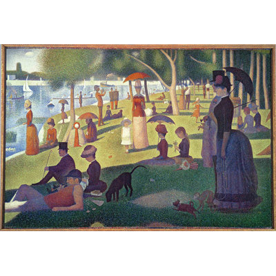 Adhésif décoratif Seurat dimanche après-midi sur l'île de La Grande Jatte (1884)