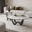 Modern simple round rock table-105834707