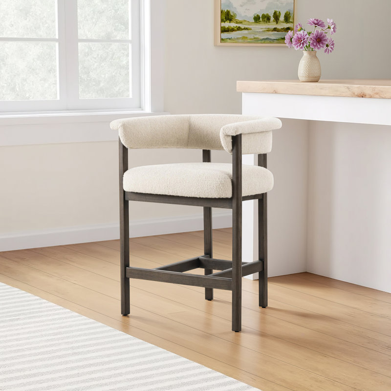 Lowell Upholstered Stool, Counter Stool (27" Seat Height)